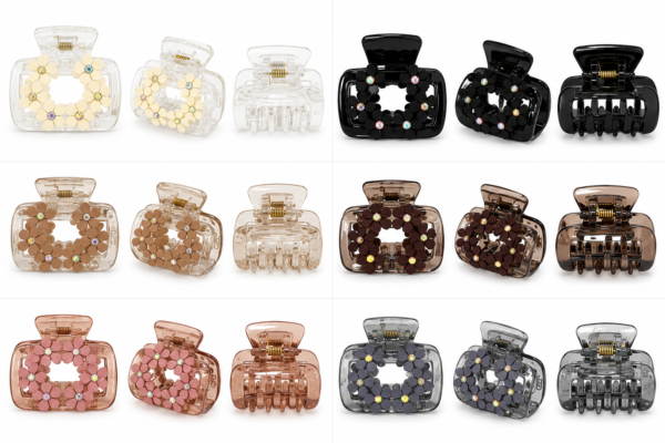 Big size colorful luxury clips