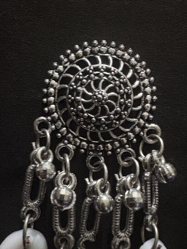 Oxidized Silver Traditional Jhumka Earrings for Women - AVER11