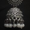 Oxidized Silver Traditional Jhumka Earrings for Women - AVER12
