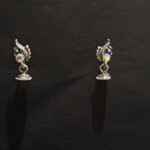 Oxidized Silver Traditional Jhumka Earrings for Women - AVER13