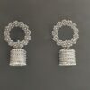 Oxidized Silver Traditional Jhumka Earrings for Women - AVER15