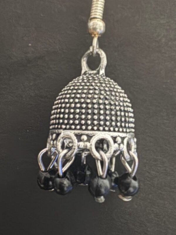 Oxidized Silver Traditional Jhumka Earrings for Women - AVER16