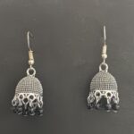 Oxidized Silver Traditional Jhumka Earrings for Women - AVER16