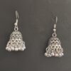 Oxidized Silver Traditional Jhumka Earrings for Women - AVER17