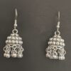 Oxidized Silver Traditional Jhumka Earrings for Women - AVER19
