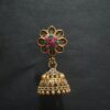 Traditional Gold-Plated Multi-Color Stone Studded Jhumka - AVER21