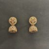 Traditional Gold-Plated Multi-Color Stone Studded Jhumka - AVER23