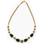 Gold-Plated Antique Beads Necklace - AVN11